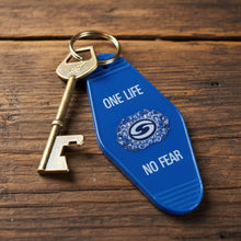 Load image into Gallery viewer, Blue Juice Motel Keyring - Blue