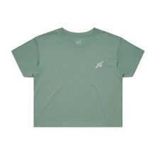 Load image into Gallery viewer, Women's Hoy Explore Crop T-shirt - Sage