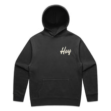 Load image into Gallery viewer, Hoy Script Garment Dyed Hoodie - Dusty Black