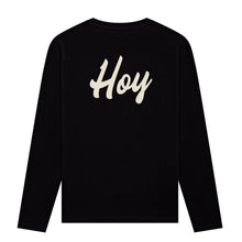 Load image into Gallery viewer, Hoy Script Organic Long sleeve T-shirt - Black