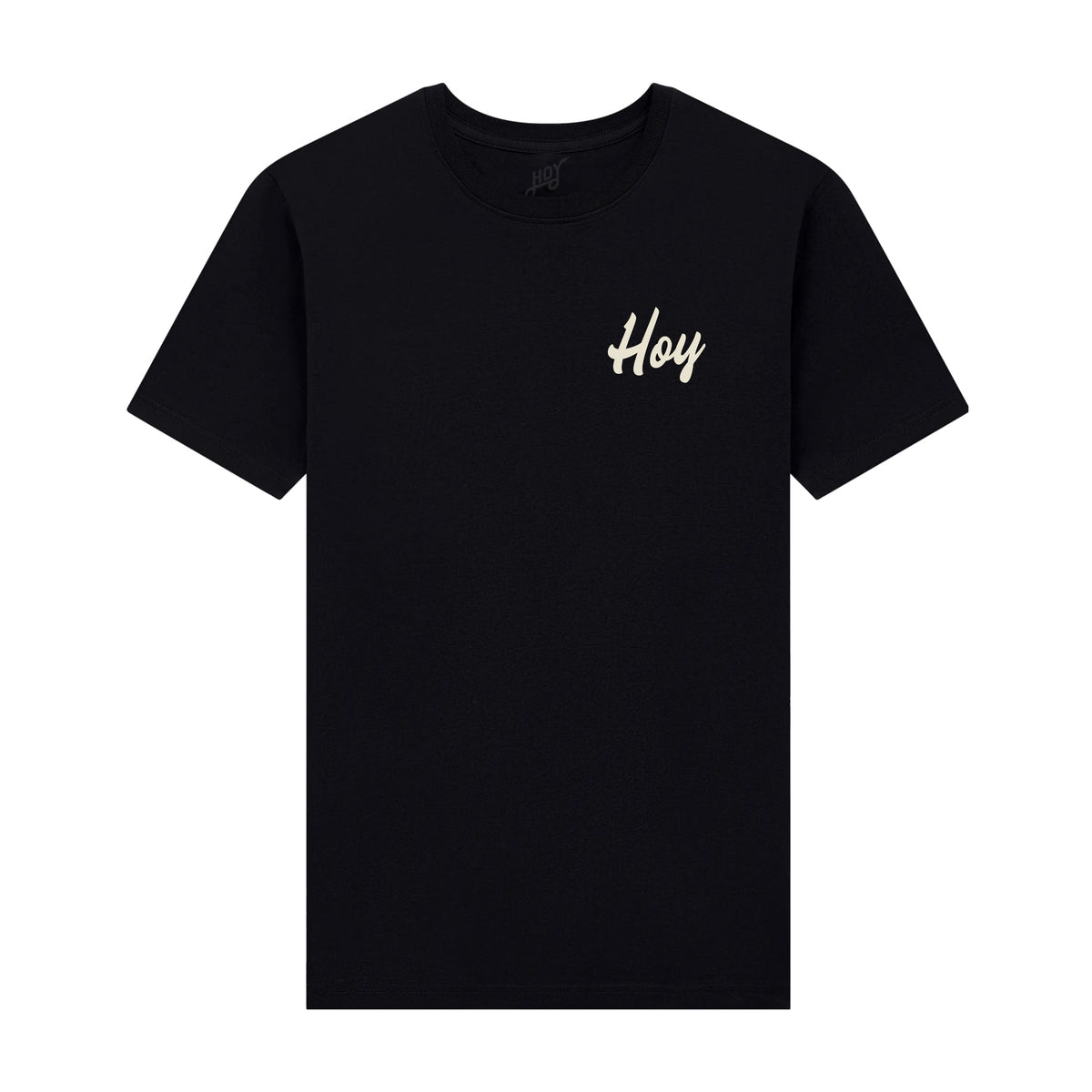 Hoy Script Organic T-shirt - Black