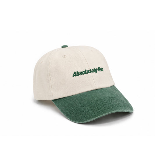 Hoy Absolutely Not Dad Hat - Natural / Vintage Green