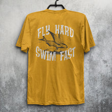 Load image into Gallery viewer, Hoy Fly Hard T-shirt - Mustard