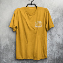 Load image into Gallery viewer, Hoy Fly Hard T-shirt - Mustard