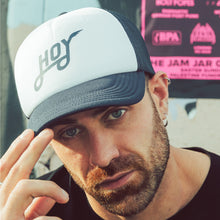 Load image into Gallery viewer, Hoy Classics Recycled Trucker Cap - Navy / White