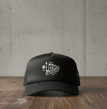 Load image into Gallery viewer, Hoy Lords Of Mischief Trucker Hat - Black / White - Last Two