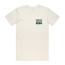 Load image into Gallery viewer, Hoy Jusqu'ici' Tout Va Bien Charity T-shirt - Natural / Forest