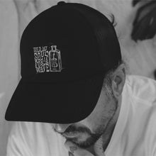 Load image into Gallery viewer, Hoy Sold My Soul Trucker Hat - Black / White
