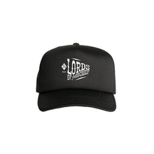 Load image into Gallery viewer, Hoy Lords Of Mischief Trucker Hat - Black / White