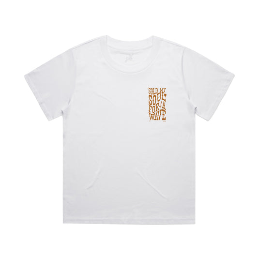 Women's Hoy Sold My Soul T-shirt - White / Sandy Wax