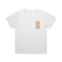 Load image into Gallery viewer, Women's Hoy Sold My Soul T-shirt - White / Sandy Wax