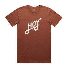 Load image into Gallery viewer, Hoy Classics Organic T-shirt - Rust / Natural