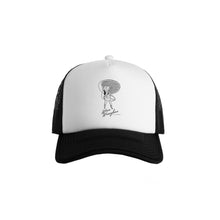Load image into Gallery viewer, Hoy Wave Wranglers Trucker Hat - White / Black