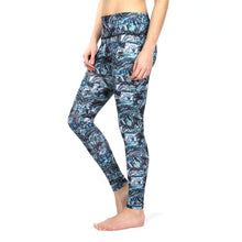 Load image into Gallery viewer, Olas Active Leggings - UPF 50+ - Marble Wave
