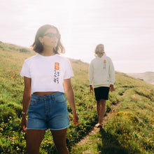 Load image into Gallery viewer, Women's Hoy Storm Tree Crop T-shirt - White - Limited Edition