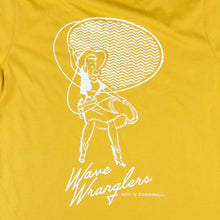 Load image into Gallery viewer, Women&#39;s Wave Wranglers Organic T-shirt - Mango - Last Size
