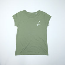 Load image into Gallery viewer, Women's Wave Wranglers Organic T-shirt - Soft Green - Last Size