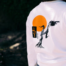 Load image into Gallery viewer, Women's Hoy Storm Tree Long Sleeve Boy Fit T-shirt - White - Limited Edition