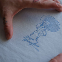 Load image into Gallery viewer, Hoy Wabi-sabi Wave Wranglers Organic T-Shirt - Vintage White