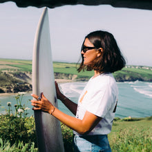 Load image into Gallery viewer, Women's Hoy Storm Tree Boy Fit T-shirt - White - Limited Edition
