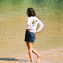 Load image into Gallery viewer, Women's Hoy Storm Tree Long Sleeve Boy Fit T-shirt - White - Limited Edition