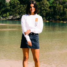 Load image into Gallery viewer, Women's Hoy Storm Tree Long Sleeve Boy Fit T-shirt - White - Limited Edition