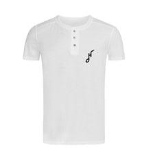 Load image into Gallery viewer, Hoy Downtown Short Sleeve Henley T-Shirt - White - Last one