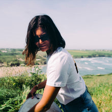 Load image into Gallery viewer, Women's Hoy Storm Tree Boy Fit T-shirt - White - Limited Edition