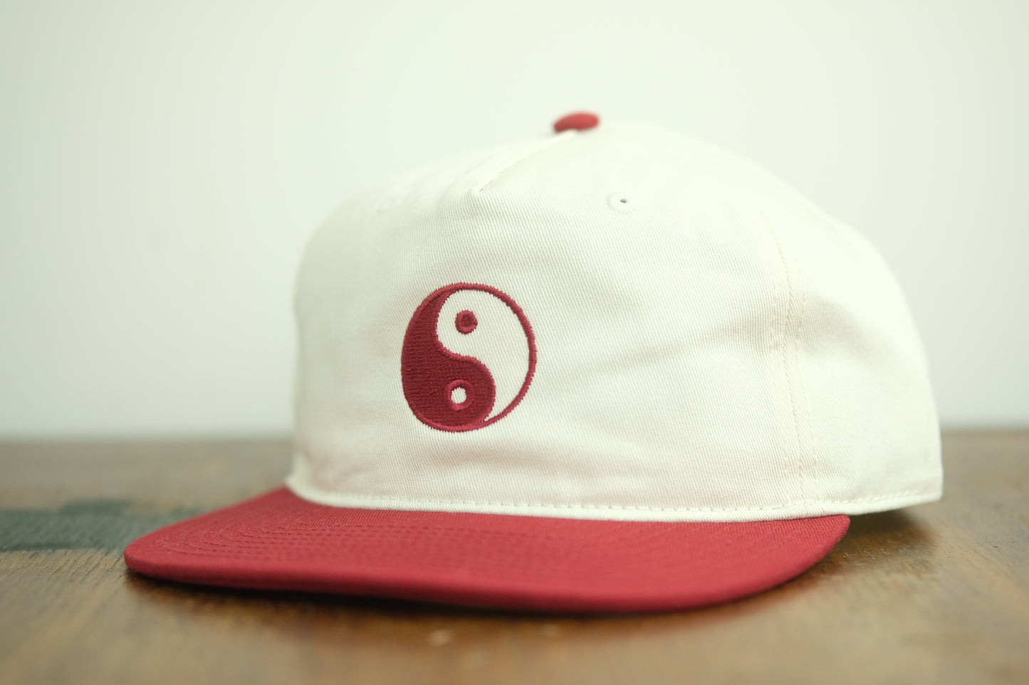 Hoy Yin Yang Five Panel Cap - Crimson