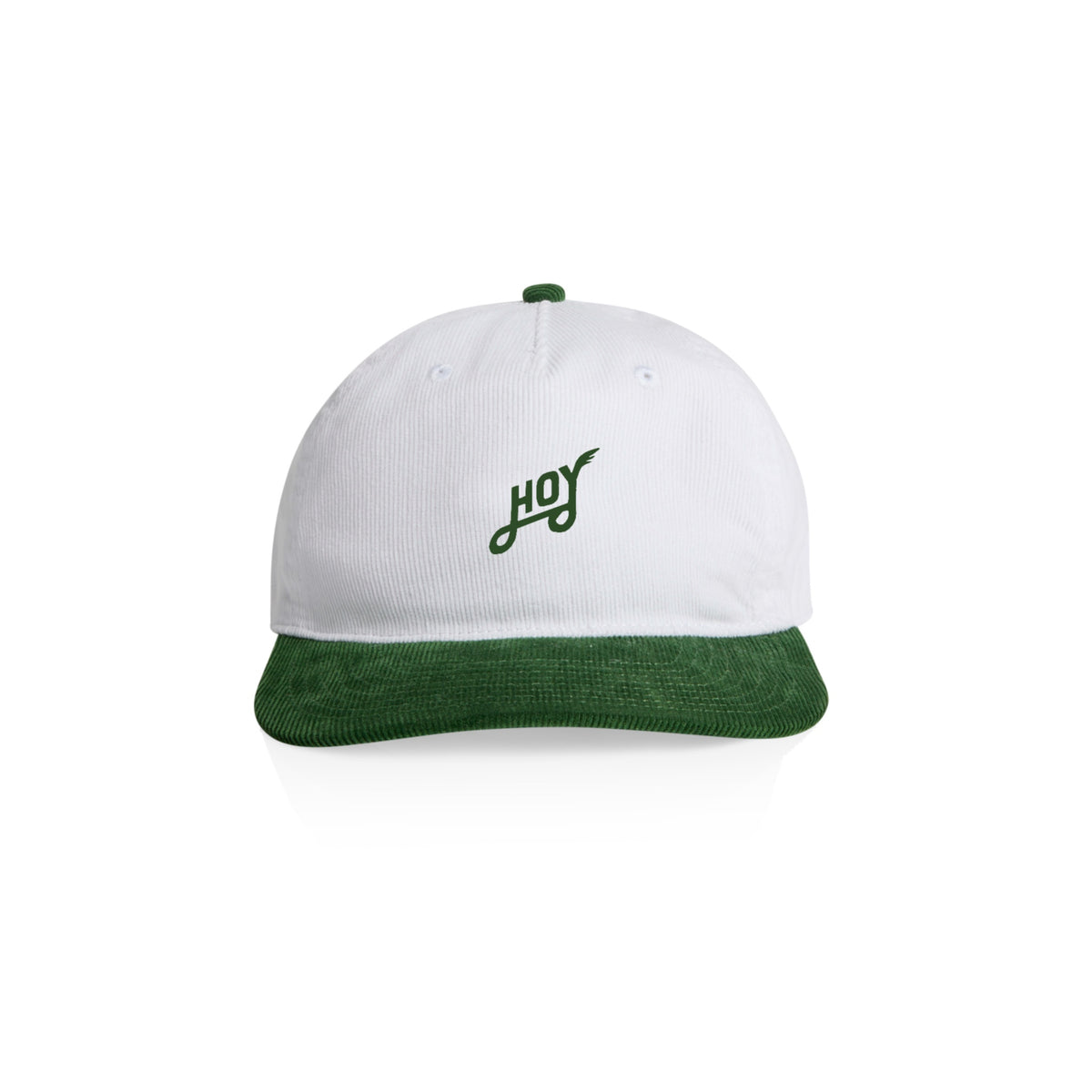 Hoy Explore Cord Five Panel - White / Forest