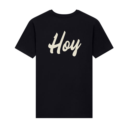 Hoy Script Organic T-shirt - Black