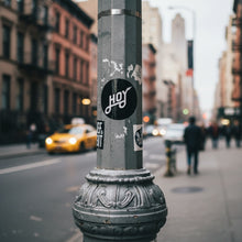 Load image into Gallery viewer, Hoy Classic Logo Sticker - Black / White
