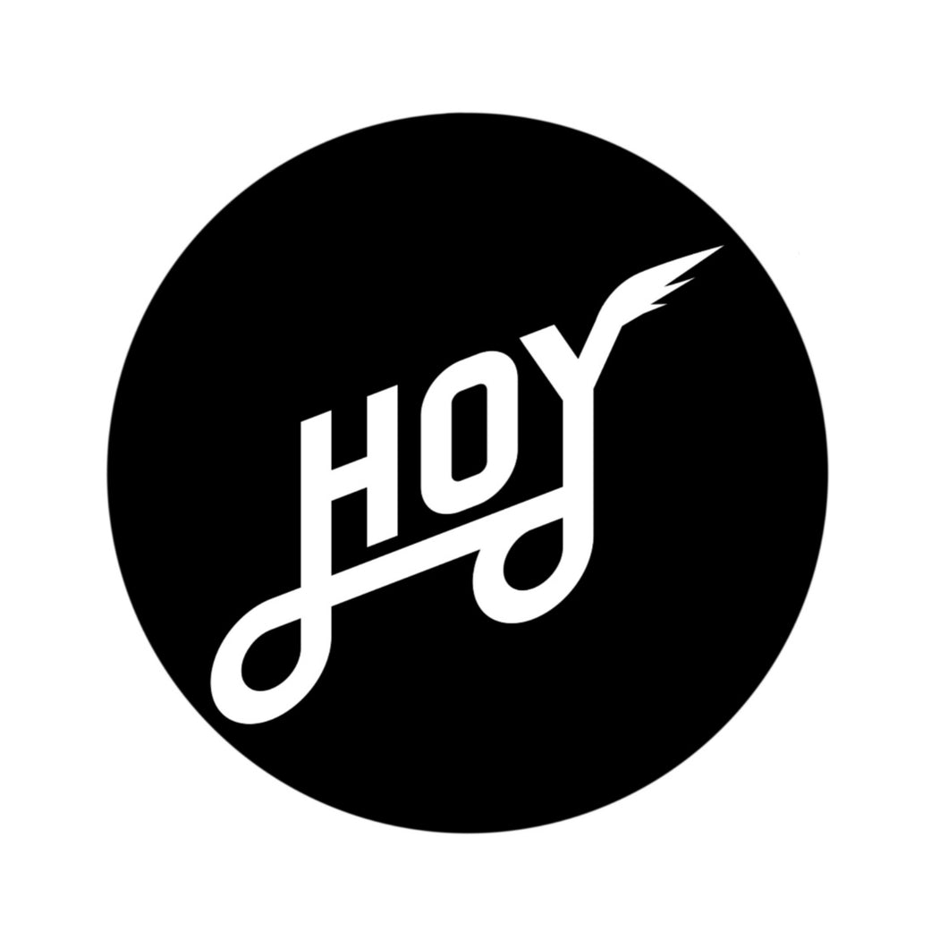 Hoy Classic Logo Sticker - Black / White