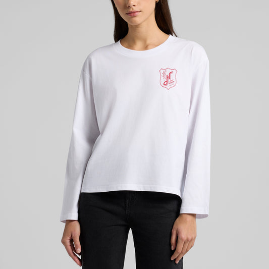 Women's Hoy Wabi-sabi Hoy Beach Long Sleeve T-shirt - White