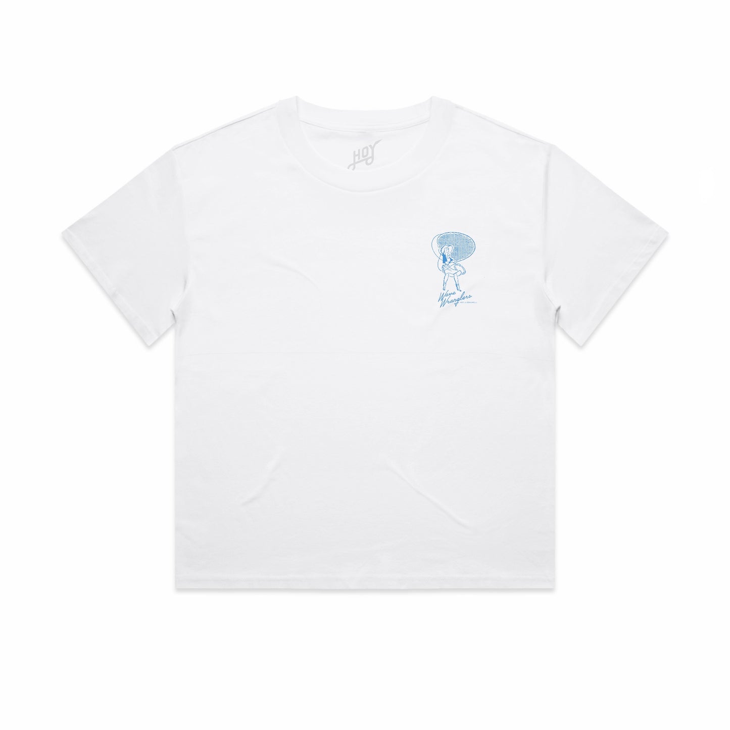 Women's Hoy Wabi-sabi Wave Wranglers T-shirt - White