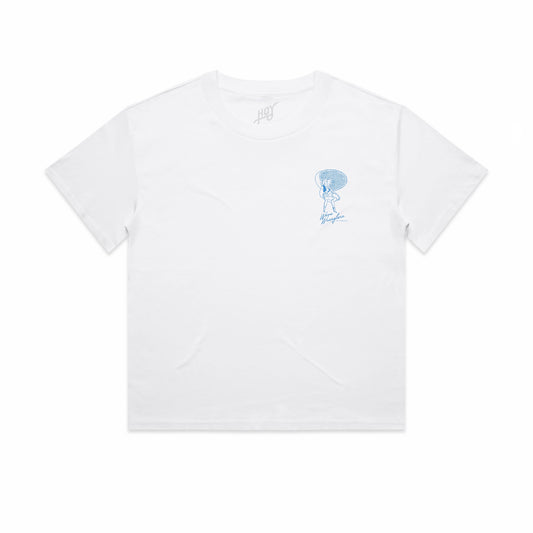 Women's Hoy Wabi-sabi Wave Wranglers T-shirt - White