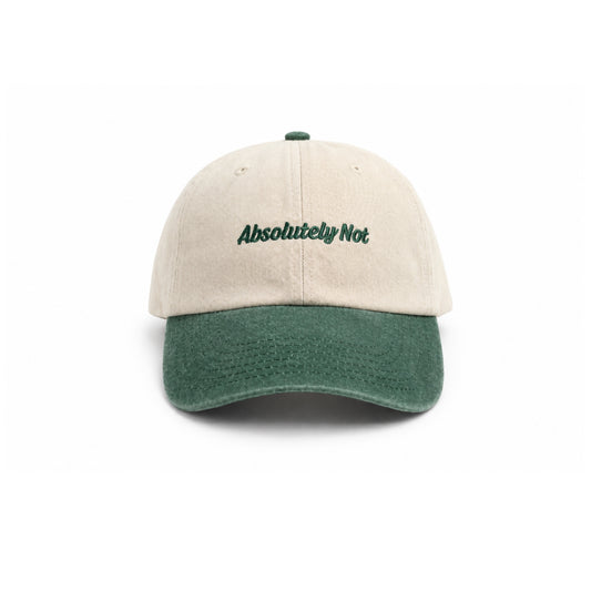 Hoy Absolutely Not Dad Hat - Natural / Vintage Green