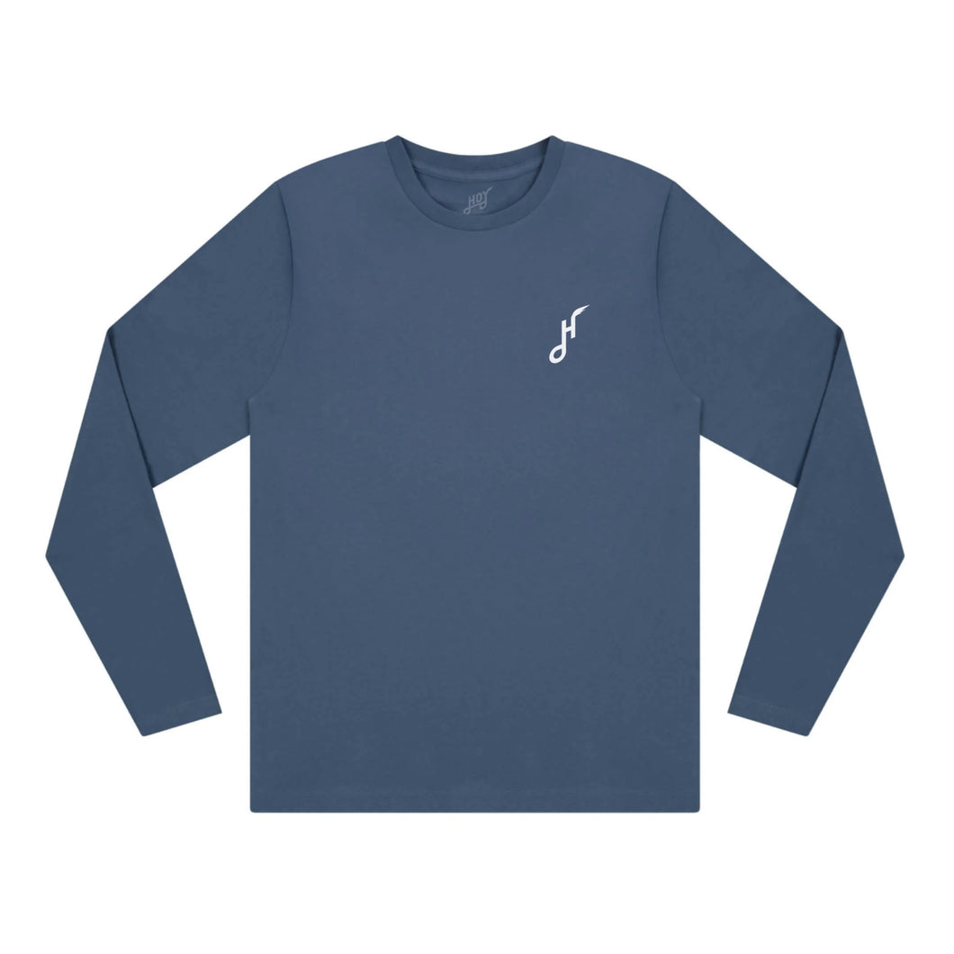 Hoy Classics Downtown Organic Long Sleeve T-shirt - Pale Blue