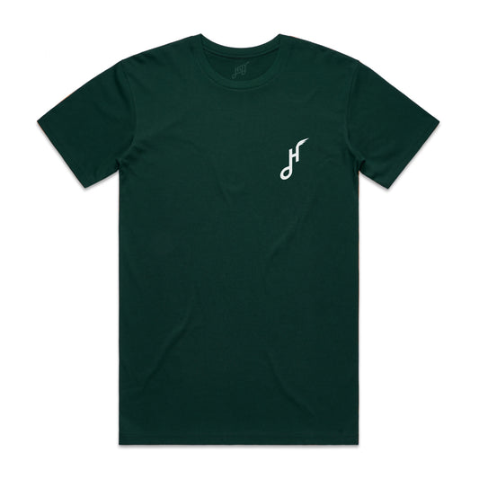 Hoy Classics Downtown Organic T-shirt - Deep Green - Low Stock