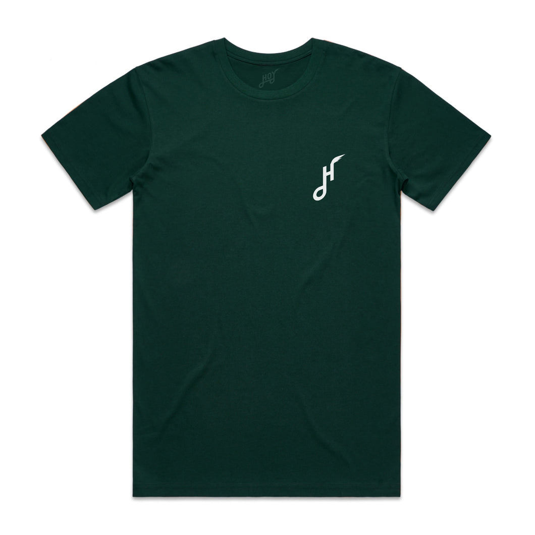 Hoy Classics Downtown Organic T-shirt - Deep Green