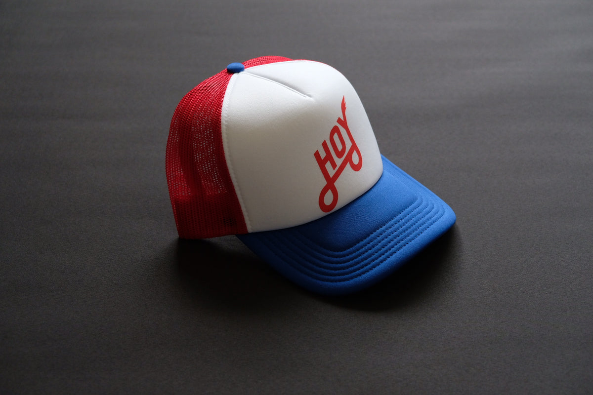Hoy Classics Original Trucker Cap - Red / White / Blue