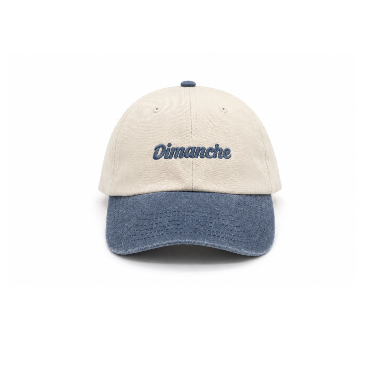 Hoy Dimanche Dad Hat - Natural / Vintage Blue