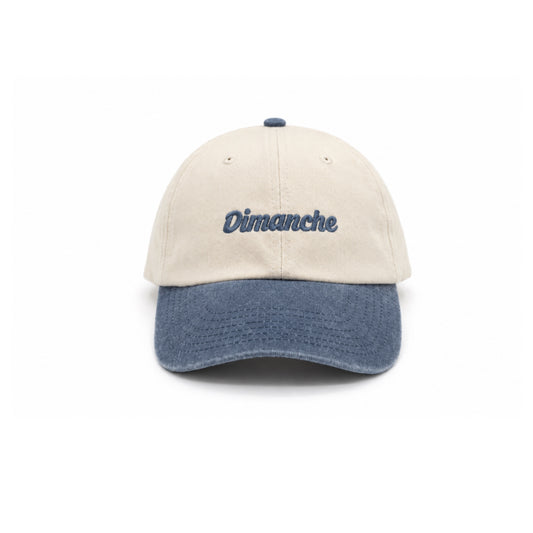 Hoy Dimanche Dad Hat - Natural / Vintage Blue