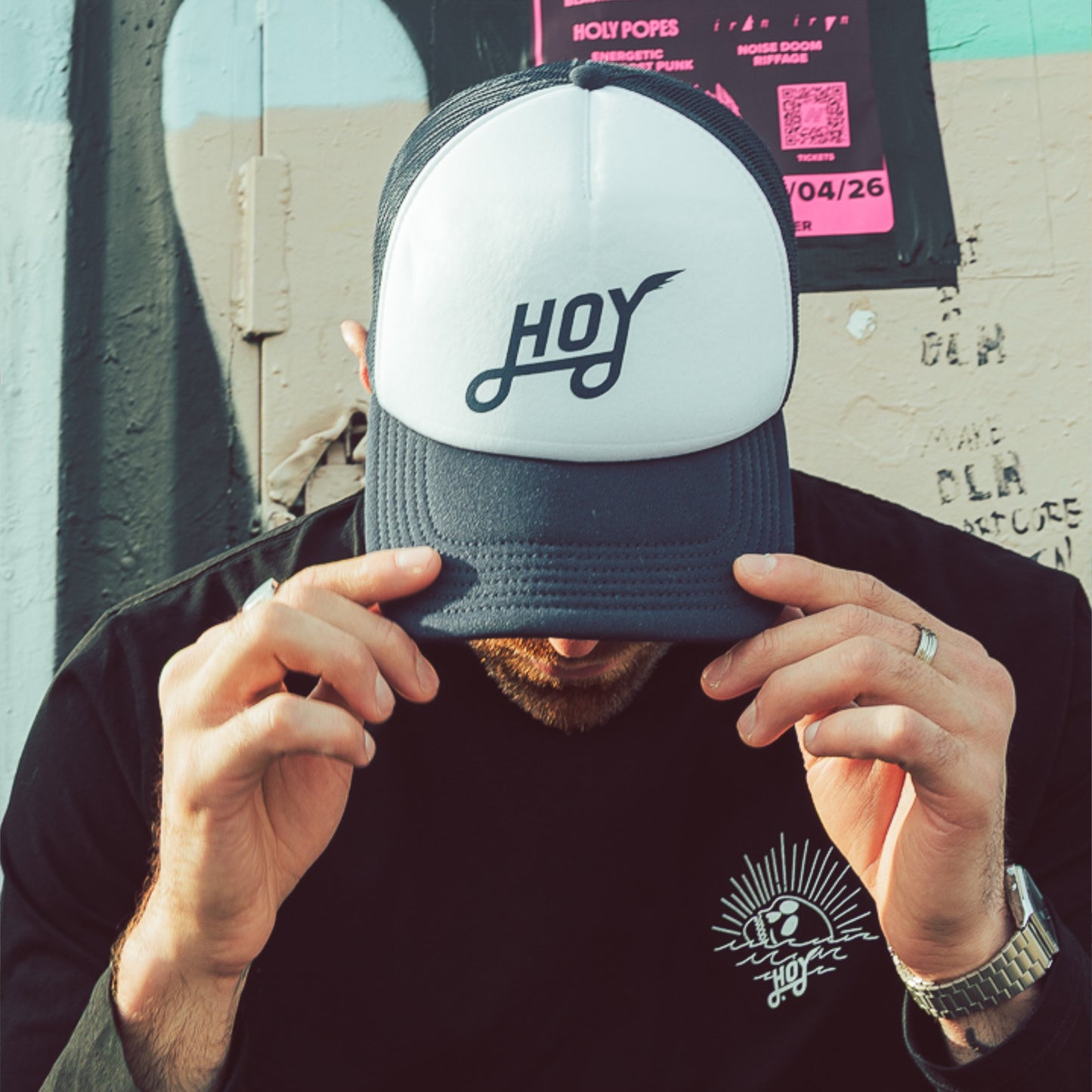 Hoy Classics Trucker Cap - Navy / White