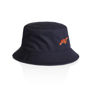 Hoy Classics Embroidered Bucket Hat - Navy / Sunrise - Pre Order