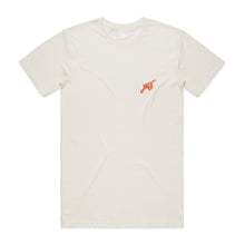 Load image into Gallery viewer, Hoy Classics Embroidered Organic T-shirt - Natural / Sunrise - Pre Order
