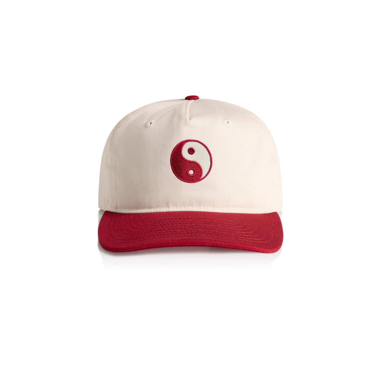 Hoy Yin Yang Five Panel Cap - Crimson