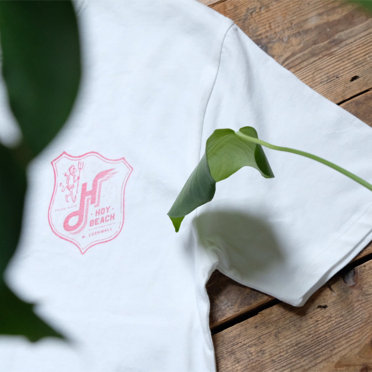 Hoy Wabi-sabi Hoy Beach Organic T-Shirt - Vintage White