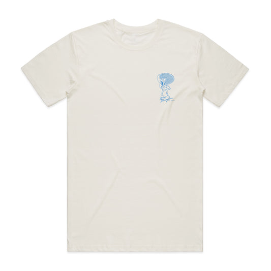 Hoy Wabi-sabi Wave Wranglers Organic T-Shirt - Vintage White