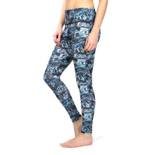 Load image into Gallery viewer, Olas Active Leggings - UPF 50+ - Marble Wave

